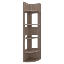 Biblioteca Esquinera Home Dreams, Bardolino, con 4 Entrepaños para Objetos Decorativos y de Fácil Armado ZF