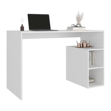 Escritorio Pekan, Blanco, con espacio para colocar objetos decorativos ZF