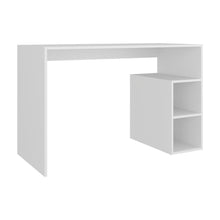 Escritorio Pekan, Blanco, con espacio para colocar objetos decorativos ZF