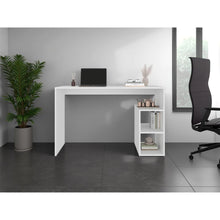 Escritorio Pekan, Blanco, con espacio para colocar objetos decorativos ZF