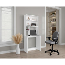 Escritorio Hucth, Kronos Blanco, con Un Cajón Deslizable y Puerta Batiente ZF