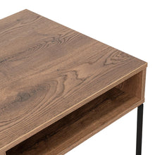 Escritorio Sory, Nogal, con estructura metalica