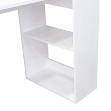 Escritorio Alma, Blanco, con Amplia Superficie y Dos Entrepaños