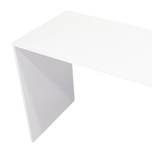 Escritorio Alma, Blanco, con Amplia Superficie y Dos Entrepaños