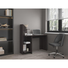 Escritorio Vilna, Grafito, con Amplia Superficie de Trabajo