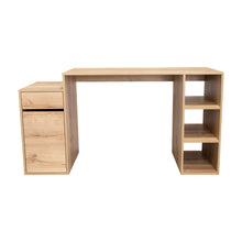 Escritorio Amik, Café Claro, con una puerta abatible