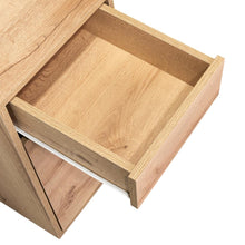 Escritorio Amik, Café Claro, con una puerta abatible