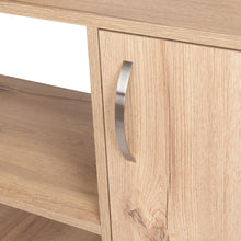 Escritorio En L Axis, Cafe Claro, con amplio espacio de trabajo