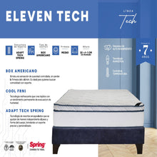 Colchón Spring Eleven Tech Queen 160X190 cm Gratis Almohadas Ergo