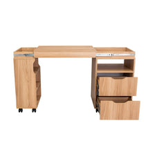 Escritorio Extensible Diego, Fresno y Wengue,  incluye dos cajones