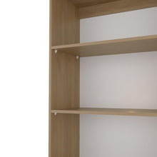 Biblioteca Home, Fresno Europeo y Blanco, con Cuatro Entrepaños ZF