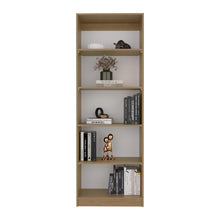 Biblioteca Home, Fresno Europeo y Blanco, con Cuatro Entrepaños ZF