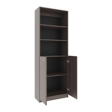 Biblioteca Home, Nogal Europeo, con Cinco Entrepaños y Dos puertas ZF