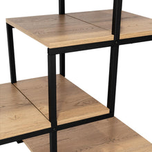 Estantería showy, Macadamia y Negro, Con entrepaños y Diseño Moderno