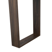 Escritorio Cuera, Nogal Europeo, con pasacables para articulos electronicos