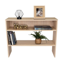 Mesa Auxiliar Ascher, Beige, Con Dos Entrepaños
