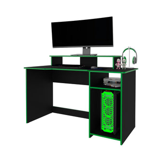Combo para Oficina Vintel, Verde y Negro, Incluye Silla y Escritorio Gamer