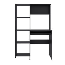 Escritorio Biblioteca Alden, Wengue, con entrepaños para colocar libros u objetos