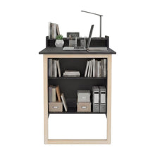 Escritorio Plegable Lesli, Kronos Wengue, con un Diseño Funcional y Práctico ZF