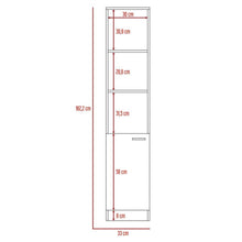 Estantería de Baño Mulán, Wengue, con Cinco Entrepaños  ZF