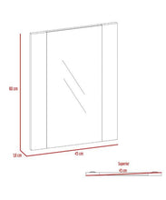 Espejo Flotante Oporto, Wengue, Ideal Para Espacios Reducidos