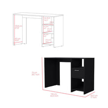 Escritorio Malasia, Wengue, con Un Cajón Archivador y Dos Entrepaños ZF