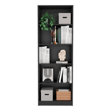 Combo de Bibliotecas Home, Wengue, Incluye Tres Bibliotecas sin Puertas y Tres Complementos