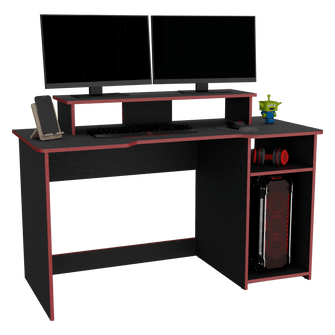 Combo Gamer, Incluye Escritorio Wengue y rojo y Silla Gamer