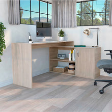 Escritorio En L Axis, Bardolino, con Puerta y Varios Entrepaños