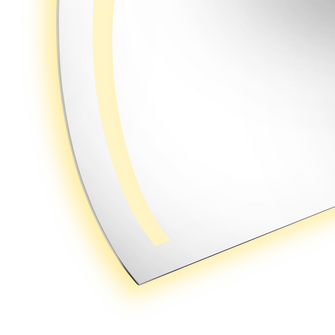 Espejo Rectangular Manson, Gris, con Luz Led