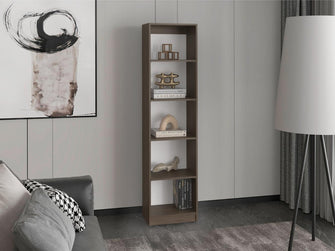 Biblioteca Home Eco, Milan y Blanco Duqueza, con Cinco Entrepaños