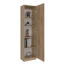 Biblioteca Home Eco, Macadamia, con Cinco Entrepaños ZF