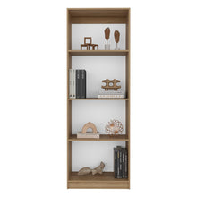Biblioteca Home, Fresno Europeo y Blanco Duqueza, con Cuatro Entrepaños