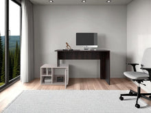 Escritorio Renens, Nogal y Capri, con Entrepaños y Cajon