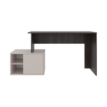 Escritorio Renens, Nogal y Capri, con Entrepaños y Cajon