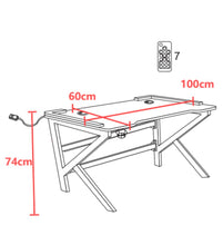 Combo Gamer Pixel, Incluye Escritorio y Silla Gamer