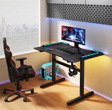 Escritorio Gamer Matrix , Negro, Estructura Metalica y Luz Led