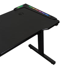 Escritorio Gamer Matrix , Negro, Estructura Metalica y Luz Led