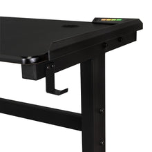 Escritorio Gamer Matrix , Negro, Estructura Metalica y Luz Led