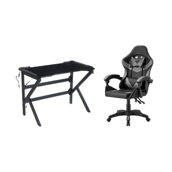 Combo Gamer Blaze, Incluye Escritorio y Silla Gamer