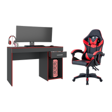 Combo Gamer Adam, incluye Escritorio y Silla Gamer