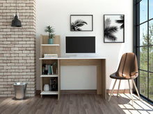Escritorio ¡Wow!, Beige y Blanco, con Cuatro Entrepaños Para Ubicar Elementos de Estudio Cp