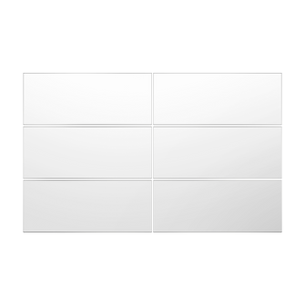Espejo Rectangular Siena, Gris, Incluye 6 Piezas
