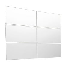 Espejo Rectangular Siena, Gris, Incluye 6 Piezas