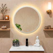 Espejo Circular Samán, con Luz LED y Botón Touch
