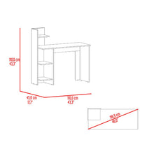 Escritorio Vilna, Cartagena y Blanco, con Amplia Superficie de Trabajo