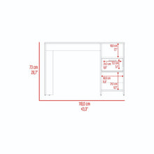 Escritorio Malasia, Bardolino, con Un Cajón Archivador y Dos Entrepaños