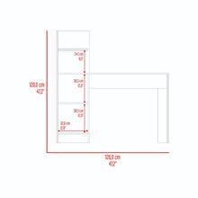 Escritorio Vilna, Grafito, con Amplia Superficie de Trabajo Madera RH