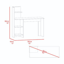 Escritorio Vilna, Roble Gris, con Amplia Superficie de Trabajo