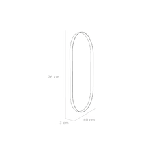 Espejo Grecia, Color Negro, Semicirculo